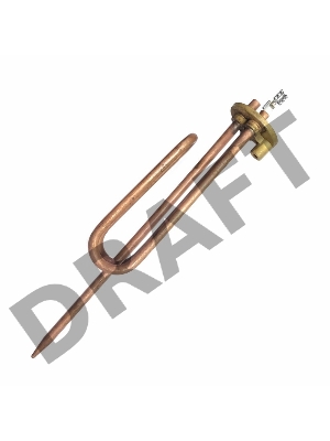 Нагревательный элемент для бойлера, ТЭН, RCA - 1500 Вт, фланец М5, 48 мм