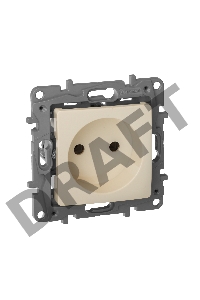 Розетка 2К винты, сл. кость ETIKA 