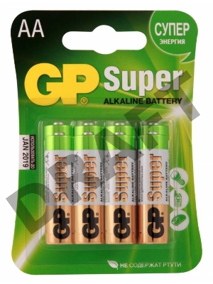 Батарея GP Super Alkaline 15A LR6 AA (8шт)