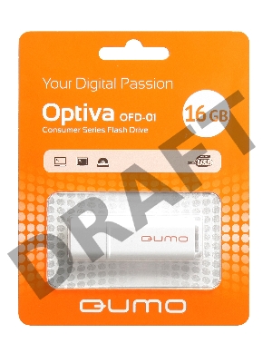 Флэш Диск QUMO 16GB Optiva 01 White QM16GUD-OP1-white