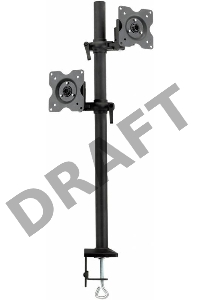 Настольное наклонно-поворотное крепление Kromax OFFICE-5, для 2-х LCD мониторов 13