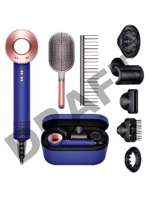 Фен Dyson Supersonic HD07 Vinca 1600Вт синий/розовое золото