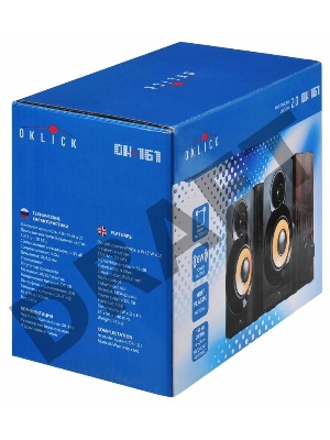 Колонки Oklick OK-161 2.0 темное дерево 6Вт