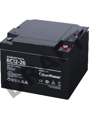 Батарея SS CyberPower RC 12-26 / 12 В 26 Ач Battery CyberPower Standart series RC 12-26 / 12V 26 Ah