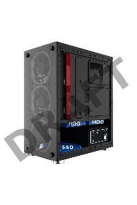 Корпус 1STPLAYER FIREBASE X2 / mATX, tempered glass side panels / 4x 120mm LED fans inc. / X2-4R1