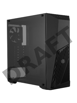 Корпус без БП Cooler Master MasterBox K501L, 1xUSB3.0, 1xUSB2.0, 1x120 Fan,  1x120 Red Led Fan, w/o PSU, Black, ATX