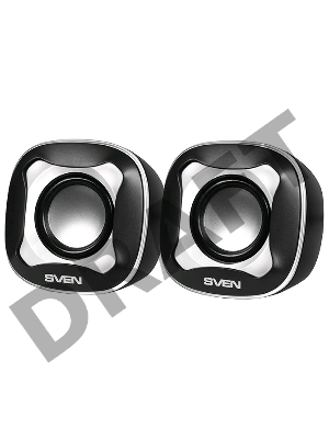 Колонки Sven 170 2.0 черный/белый 5Вт