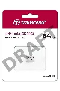 Флеш карта microSD 64GB Transcend microSDXC Class 10 UHS-I U1, (без адаптера), TLC