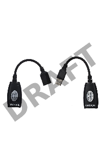 Адаптер-удлинитель USB-AMAF/RJ45, по витой паре до 45m , Telecom <TU824>