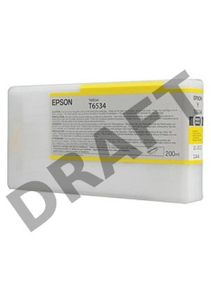 Картридж струйный Epson C13T653400 желтый для Stylus Pro 4900 (200ml)