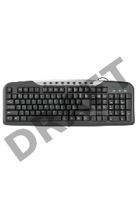 Клавиатура Defender HM-830 RU Black USB 45830 {Проводная клавиатура, полноразмерна}