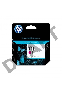 Картридж струйный HP №711 CZ135A пурпурный x3уп. для HP DJ T120/T520