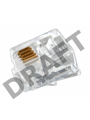 Джек телеф. 6P-4C (уп.100шт) Rexant 05-1012