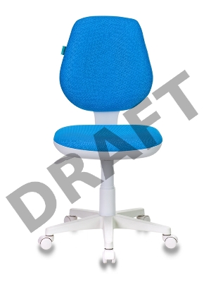 Кресло детское Бюрократ CH-W213/TW-55 голубой TW-55 (пластик белый)