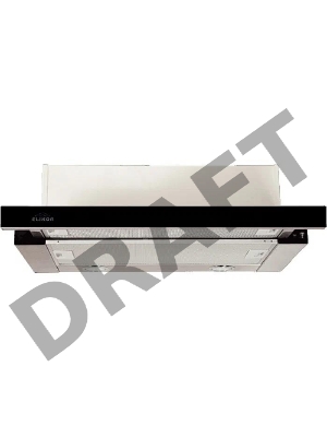 Вытяжка INTEGRA GLASS 60N-400-V2D STEEL/BLACK ELIKOR