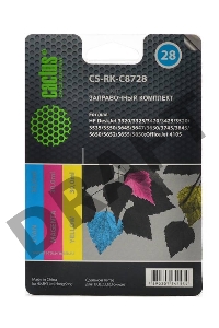 Заправочный набор Cactus CS-RK-C8728 цветной (3x30мл) HP DeskJet 3320/3325/3420/3425/3520/3535/3550