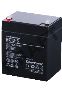 Батарея SS CyberPower RC 12-5 / 12 В 5 Ач Battery CyberPower Standart series RC 12-5 / 12V 5 Ah