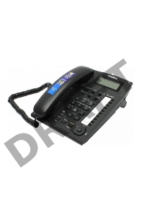 Телефон Panasonic KX-TS2388RUB (черный) {индикатор вызова,повторный набор последнего номера,4 уровня громкости звонка}