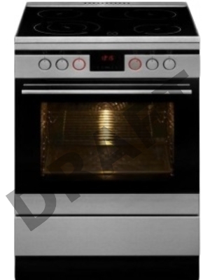 Плита электрическая Hansa FCCX68225 нержавеющая сталь