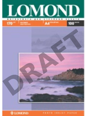 Фотобумага Lomond 0102006 A4/170г/м2/100л./белый матовое/матовое для струйной печати