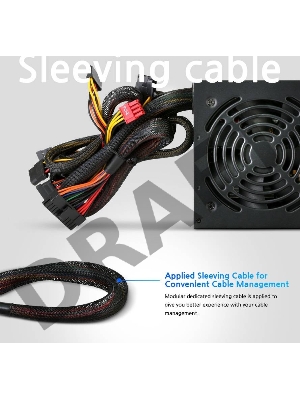 Блок питания Zalman ZM600-LXII <600W, (20+4+4+4) pin, 2x(6+2) pin, 6xSATA, 3xMolex, 12 см, кабель питания, 85%, Active P