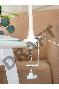 Светильник Lucia Fleksa PRO (L575) настольный на струбцине белый 9Вт