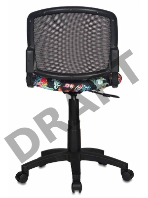 Кресло Бюрократ CH-296NX/TATTOO спинка сетка черный сиденье черный черепа Tattoo