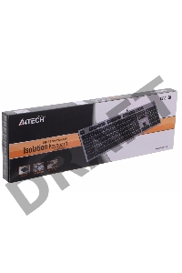 Клавиатура A4 KV-300H серый/черный USB slim