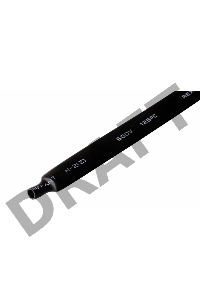 Трубка термоусадочная 8.0/4.0 1м черн. Rexant 20-8006