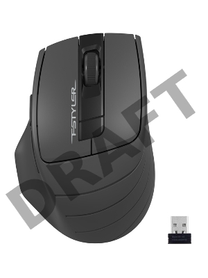 Мышь A4Tech Fstyler FG30 серый оптическая (2000dpi) беспроводная USB (5but)