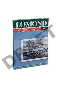 Фотобумага LOMOND Одностороняя Глянцевая, 200г/м2, A4 (21X29,7)/50л. для струйной печати