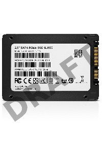 Накопитель SSD 240GB ADATA SU630SS Client SSD ASU630SS-240GQ-R SATA 6Gb/s, 520/450, IOPS 30/65K, MTBF 1.5M, 3D QLC, 50TBW, RTL