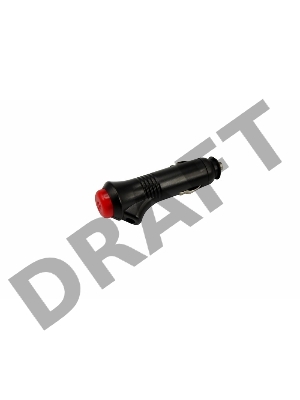Штекер автоприкуривателя  с кнопкой I=3А REXANT