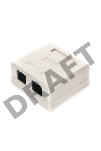 Розетка NA218 RJ-45 кат.6 внешняя 2 порта, 110&Krone