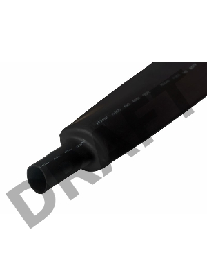 Трубка термоусадочная 30.0/15.0 1м черн. Rexant 23-0006