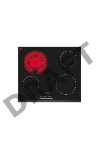 Встраиваемая электрическая варочная поверхность SIEMENS ET651NF17Q IQ300 60см односторонний файсет 4 зоны быстрого нагрева 5КВт 17 ступ.регулировки