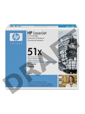 Тонер-картридж HP Q7551X черный для LaserJet P3005/M3027mfp/M3035mfp (13 000 стр.)