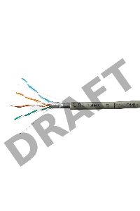 Кабель SkyNet Premium FTP indoor 4x2x0,51, медный, FLUKE TEST, кат.5e, однож., 100 м, box, серый