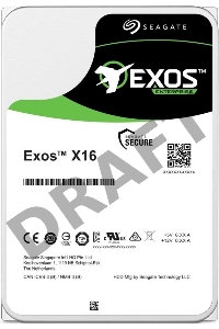 Жесткий диск SEAGATE 16Tb, ST16000NM002G, SAS Exos X16, 7200 rpm, 256Mb buffer