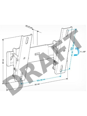 Кронштейн для телевизора Holder LCD-T2611 черный 22