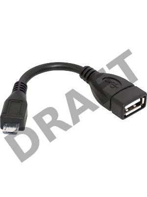 Кабель-переходник Defender microUSB (M) - USB (F)  /для подкл. устр. USB Flash, HDD, мыши, и и т.д./ поддерж. режим OTG.