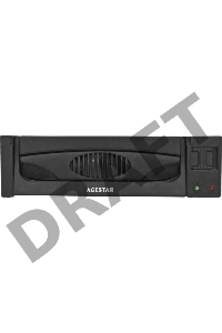 Сменный бокс для HDD AgeStar MR3-SATA(SW)-1F SATA II пластик черный 3.5