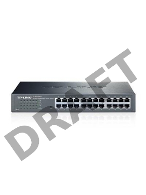 Коммутатор TP-Link SMB TL-SG1024DE 24-Port Gigabit Easy Smart Switch, 24 10/100/100Mbps RJ45 ports,  MTU/Port/Tag-based VLAN, QoS, IGMP Snooping