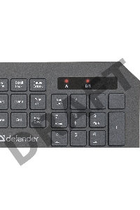 Клавиатура+мышь DEFENDER Berkeley C-925 Nano B Черный 45925 {Кл:104+12 М:6кн, 800/1200/1600}