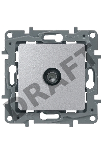 Розетка TV проходная 15дБ, алюм.