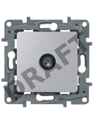 Розетка TV проходная 15дБ, алюм.