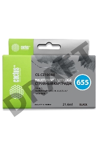 Картридж струйный Cactus CS-CZ109AE черный для №655 HP DJ IA 3525/5525/4515/4525 (21,6ml)