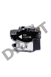 Струйный картридж Sakura LC3619Bk для Brother, черный, 68 мл., 3000 к.