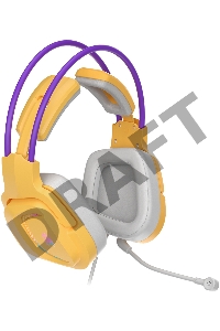 Наушники с микрофоном A4Tech Bloody G575 желтый/фиолетовый (G575 /ROYAL VIOLET/ USB)