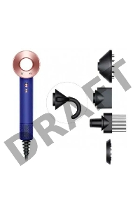 Фен Dyson Supersonic HD07 Vinca 1600Вт синий/розовое золото